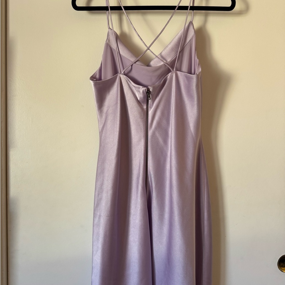Alice + Olivia Elegant Lavender Slip Dress - Picture 2 of 4